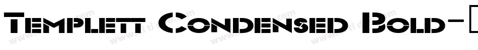 Templett Condensed Bold字体转换